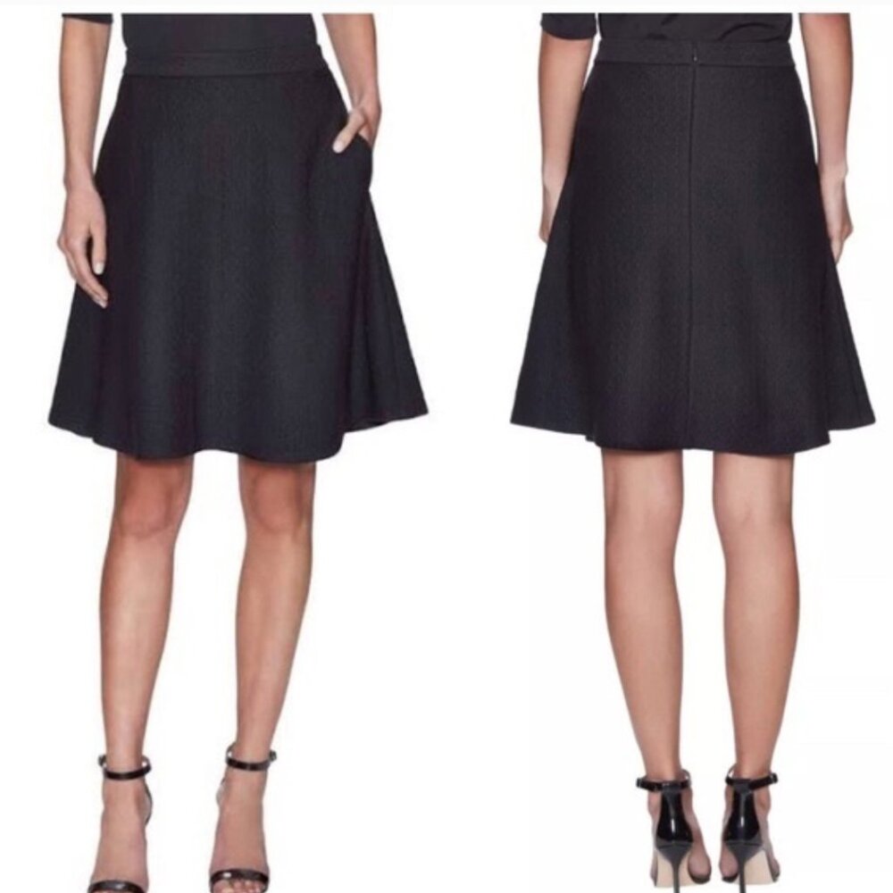 Theory, Zaikin A-Line Skirt, Black, Size M